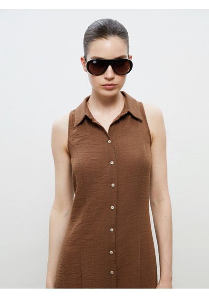 Dokulu Krep Gömlek Elbise fiyatları