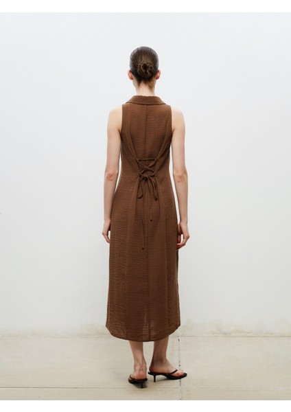 Dokulu Krep Gömlek Elbise fırsatları