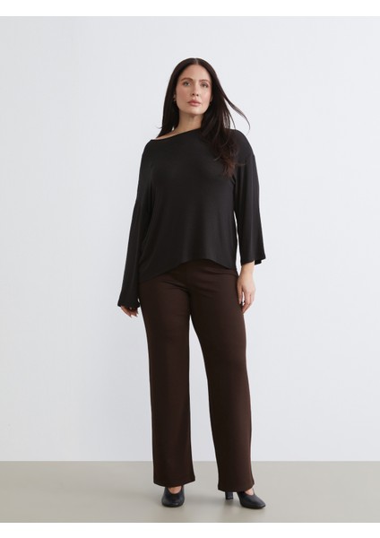 Büyük Beden Bisiklet Yaka Bluz fiyatları