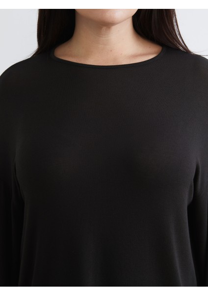 Büyük Beden Bisiklet Yaka Bluz modelleri