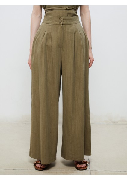 Beli Lastikli Geniş Paça Kadın Pantolon fiyatları