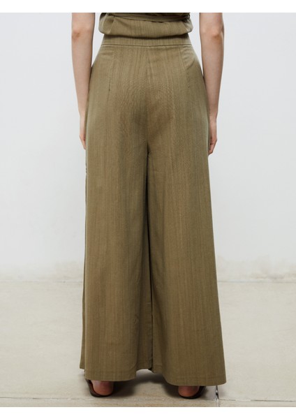 Beli Lastikli Geniş Paça Kadın Pantolon fırsatları