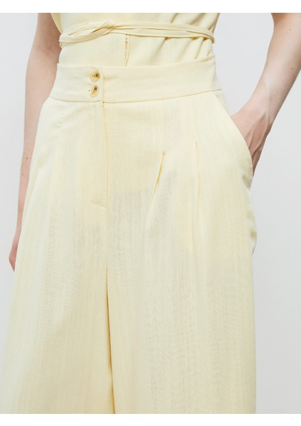 Beli Lastikli Geniş Paça Kadın Pantolon modelleri