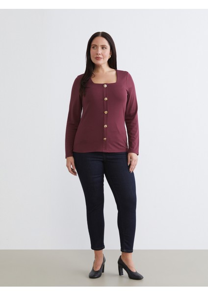 Büyük Beden Kare Yaka Bluz fiyatları