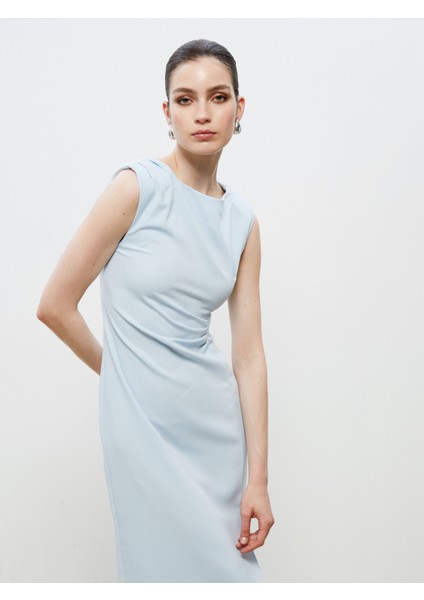 Bisiklet Yaka Büzgülü Elbise fiyatları