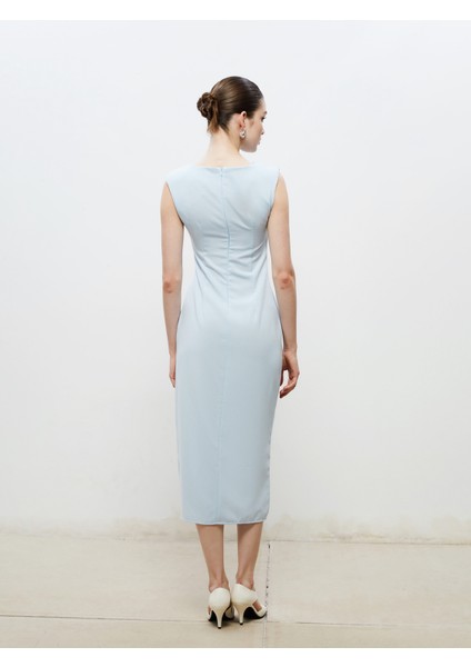 Bisiklet Yaka Büzgülü Elbise fırsatları