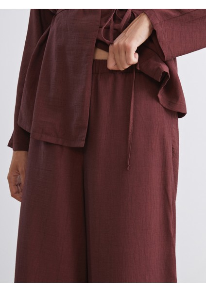 Beli Lastikli Geniş Paça Kadın Pantolon modelleri