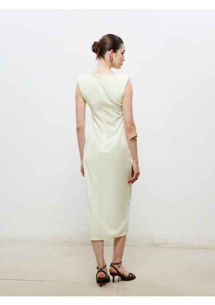 Bisiklet Yaka Büzgülü Elbise fırsatları