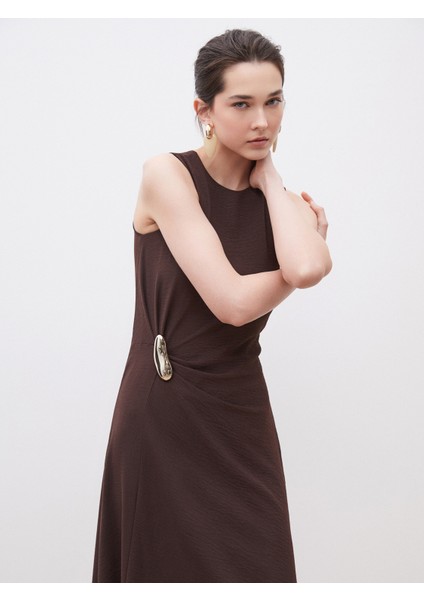 Bisiklet Yaka Krep Elbise fiyatları