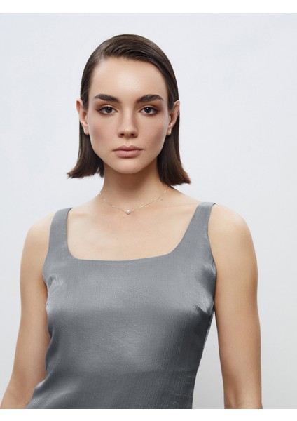 Kare Yaka Saten Abiye Elbise fiyatları