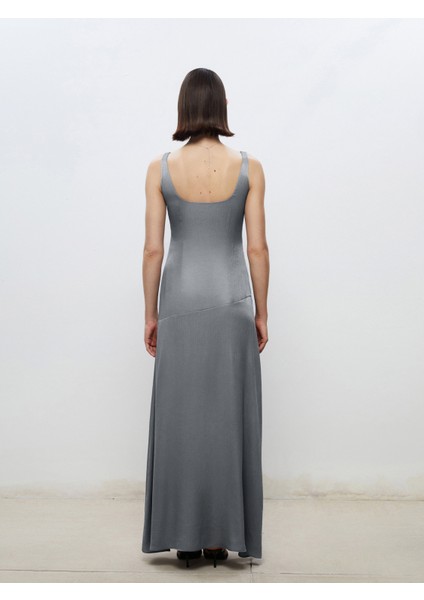 Kare Yaka Saten Abiye Elbise fırsatları