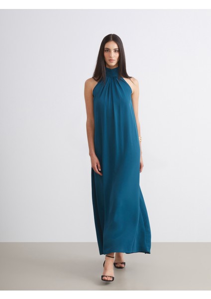 Halter Yaka Büzgülü Elbise fiyatları