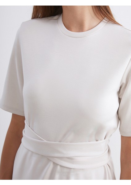 Bisiklet Yaka Kuşaklı Elbise modelleri