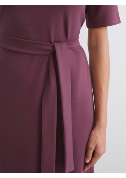 Bisiklet Yaka Kuşaklı Elbise modelleri