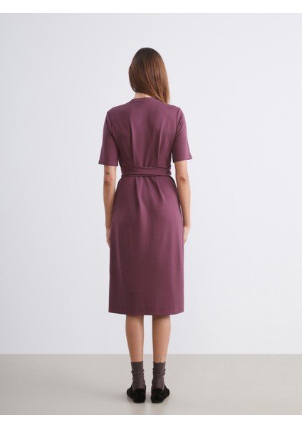 Bisiklet Yaka Kuşaklı Elbise fırsatları