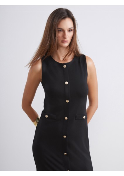 Bisiklet Yaka Kolsuz Elbise fiyatları