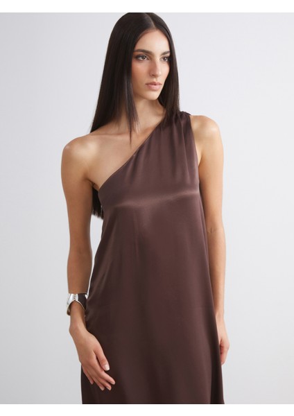 Tek Omuz Saten Elbise fiyatları