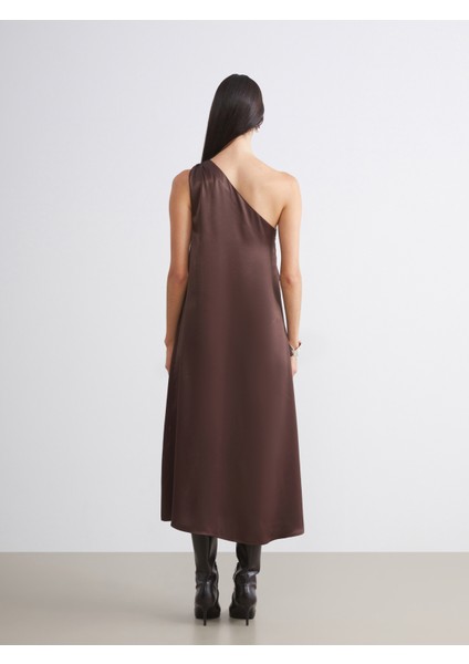 Tek Omuz Saten Elbise fırsatları