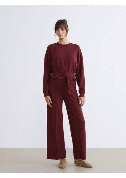 Yüksek Belli Kadın Eşofman Altı