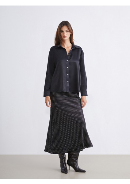 Desenli Saten Kadın Gömlek fiyatları