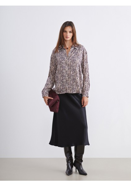 Desenli Saten Kadın Gömlek fiyatları