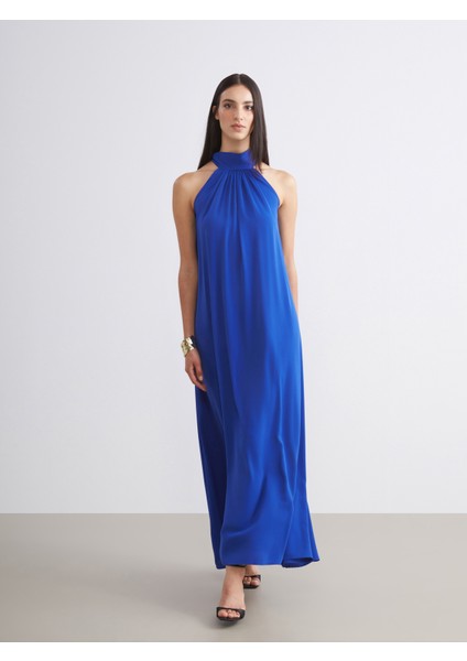 Halter Yaka Büzgülü Elbise fiyatları