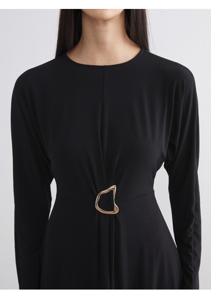 Bisiklet Yaka Büzgülü Elbise modelleri