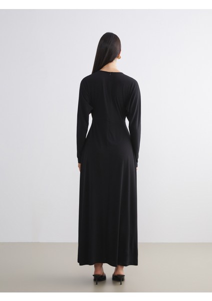 Bisiklet Yaka Büzgülü Elbise fırsatları