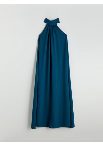 Halter Yaka Büzgülü Elbise indirimleri