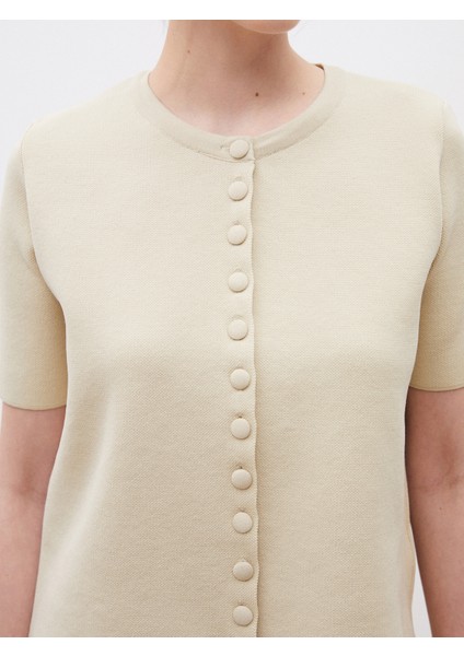 Bisiklet Yaka Desenli Kadın Triko Hırka modelleri