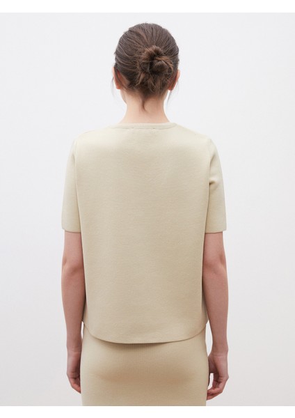 Bisiklet Yaka Desenli Kadın Triko Hırka fırsatları