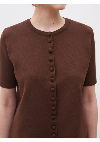 Bisiklet Yaka Desenli Kadın Triko Hırka modelleri