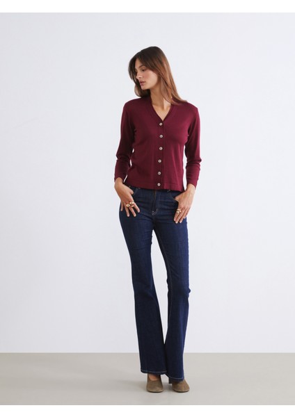 V Yaka Kadın Triko Hırka fiyatları