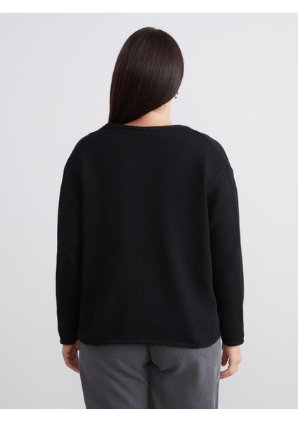 Büyük Beden V Yaka Kadın Triko Hırka fırsatları