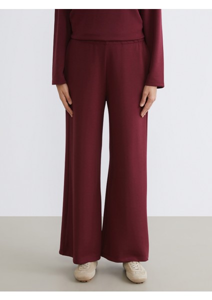 Beli Lastikli Geniş Paça Kadın Eşofman Altı fiyatları