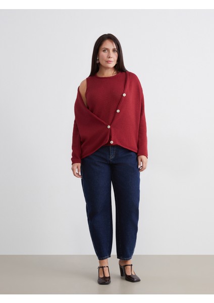 Büyük Beden V Yaka Kadın Triko Hırka fiyatları