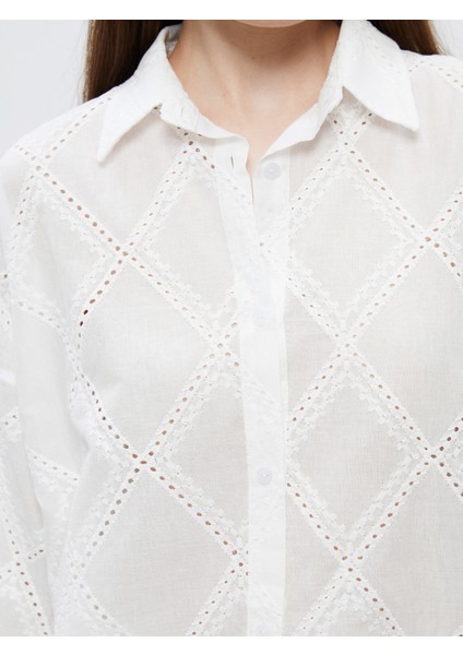 Ajurlu Kadın Gömlek modelleri