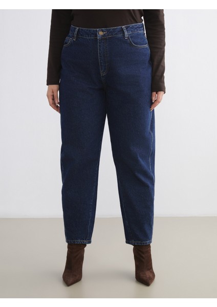 Büyük Beden Balloon Fit Kadın Jean Pantolon fiyatları