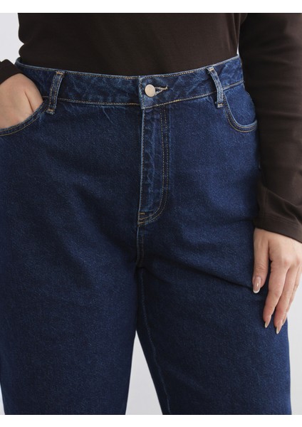 Büyük Beden Balloon Fit Kadın Jean Pantolon modelleri