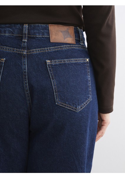 Büyük Beden Balloon Fit Kadın Jean Pantolon fırsatları