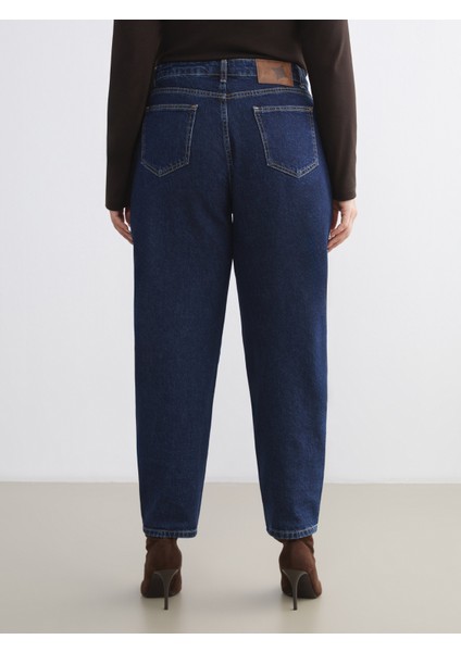 Büyük Beden Balloon Fit Kadın Jean Pantolon indirimleri