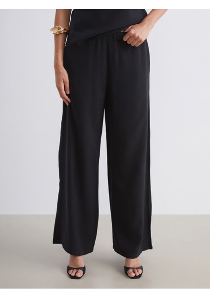 Beli Lastikli Geniş Paça Kadın Pantolon fiyatları