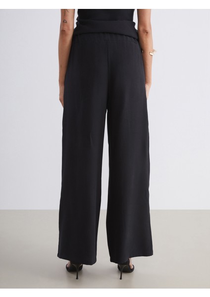 Beli Lastikli Geniş Paça Kadın Pantolon fırsatları