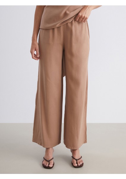 Beli Lastikli Geniş Paça Kadın Pantolon fiyatları