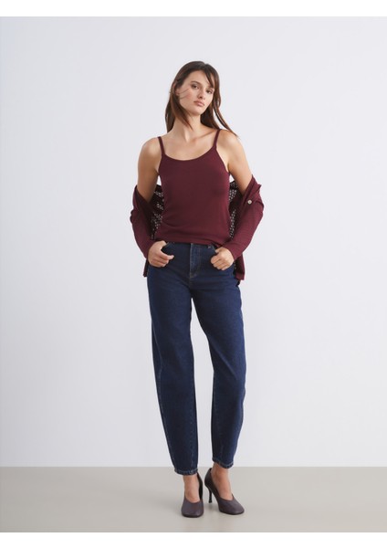 Balloon Fit Kadın Jean Pantolon