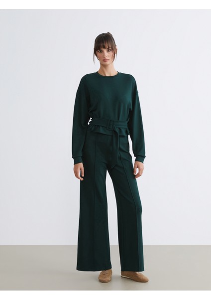 Yüksek Belli Kadın Eşofman Altı