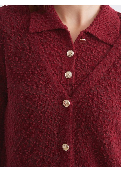 V Yaka Dokulu Kadın Triko Hırka modelleri