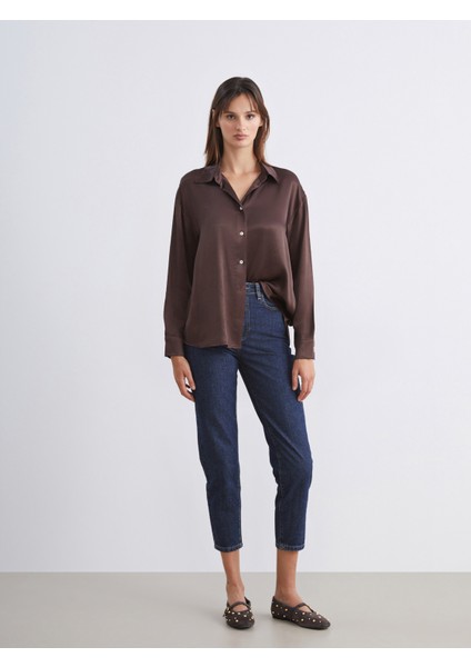 Desenli Saten Kadın Gömlek fiyatları