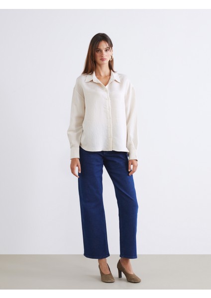 Çizgili Poplin Kadın Gömlek fiyatları