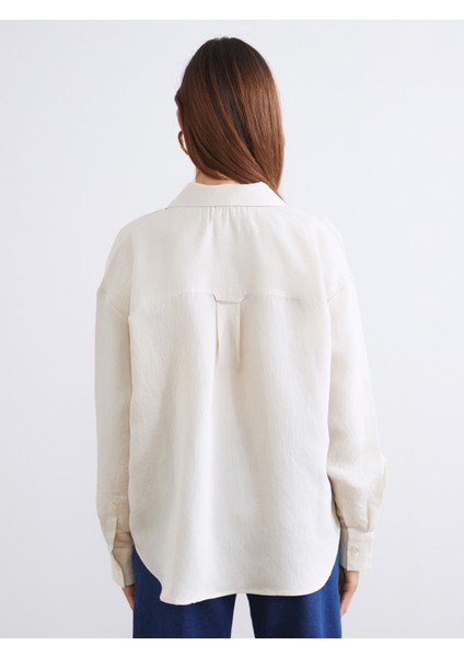 Çizgili Poplin Kadın Gömlek fırsatları